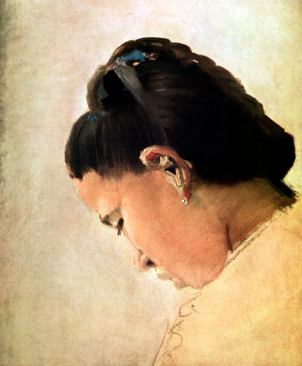 Head of a Young Girl, sent 1800-tal, 1929 av Georges Pierre Seurat