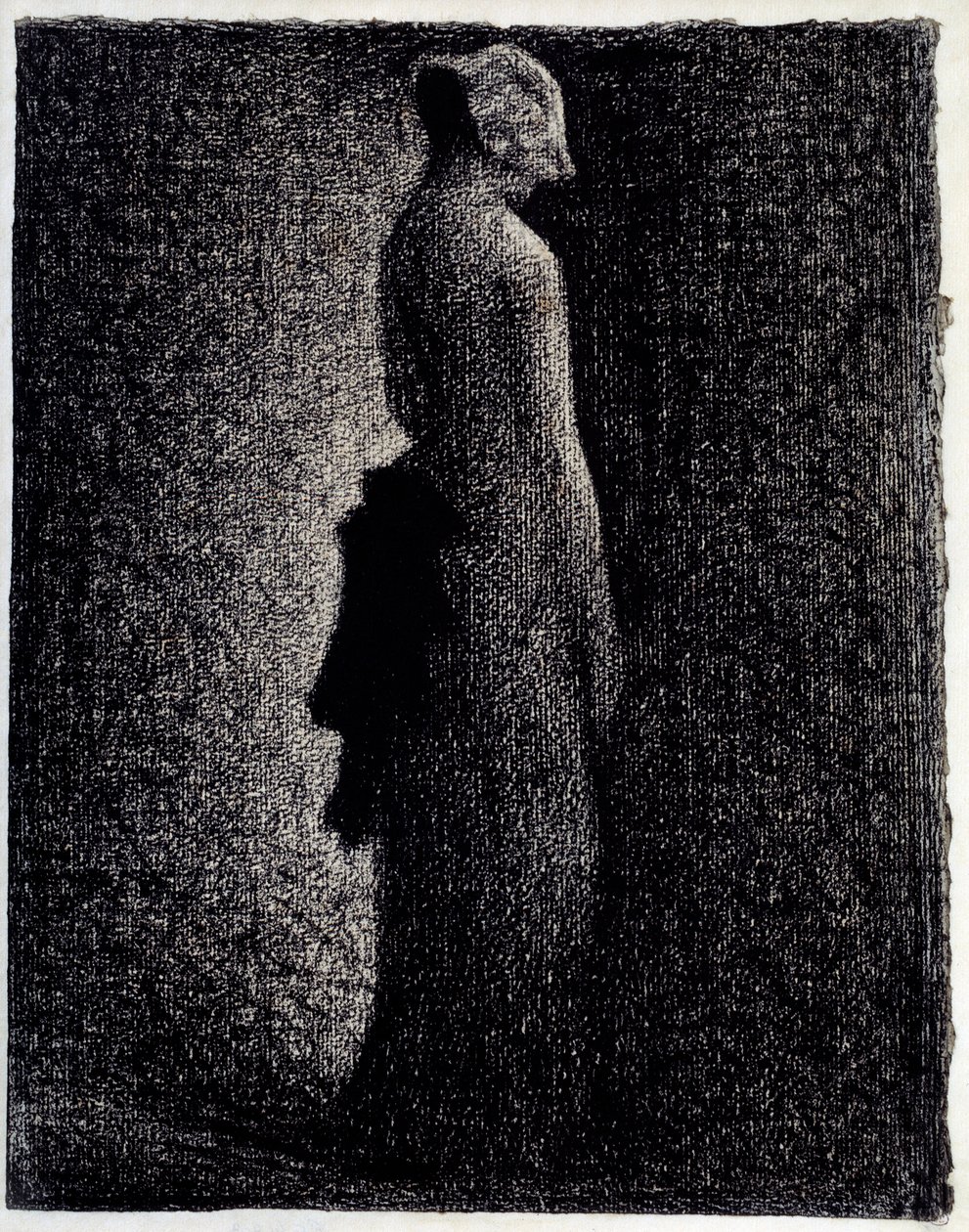 The Black Knot Blyertsteckning av Georges Seurat (1859-1891) Omkring 1882 Dim. 0,31 x 0,23 m Paris. Orsay Museum av Georges Pierre Seurat