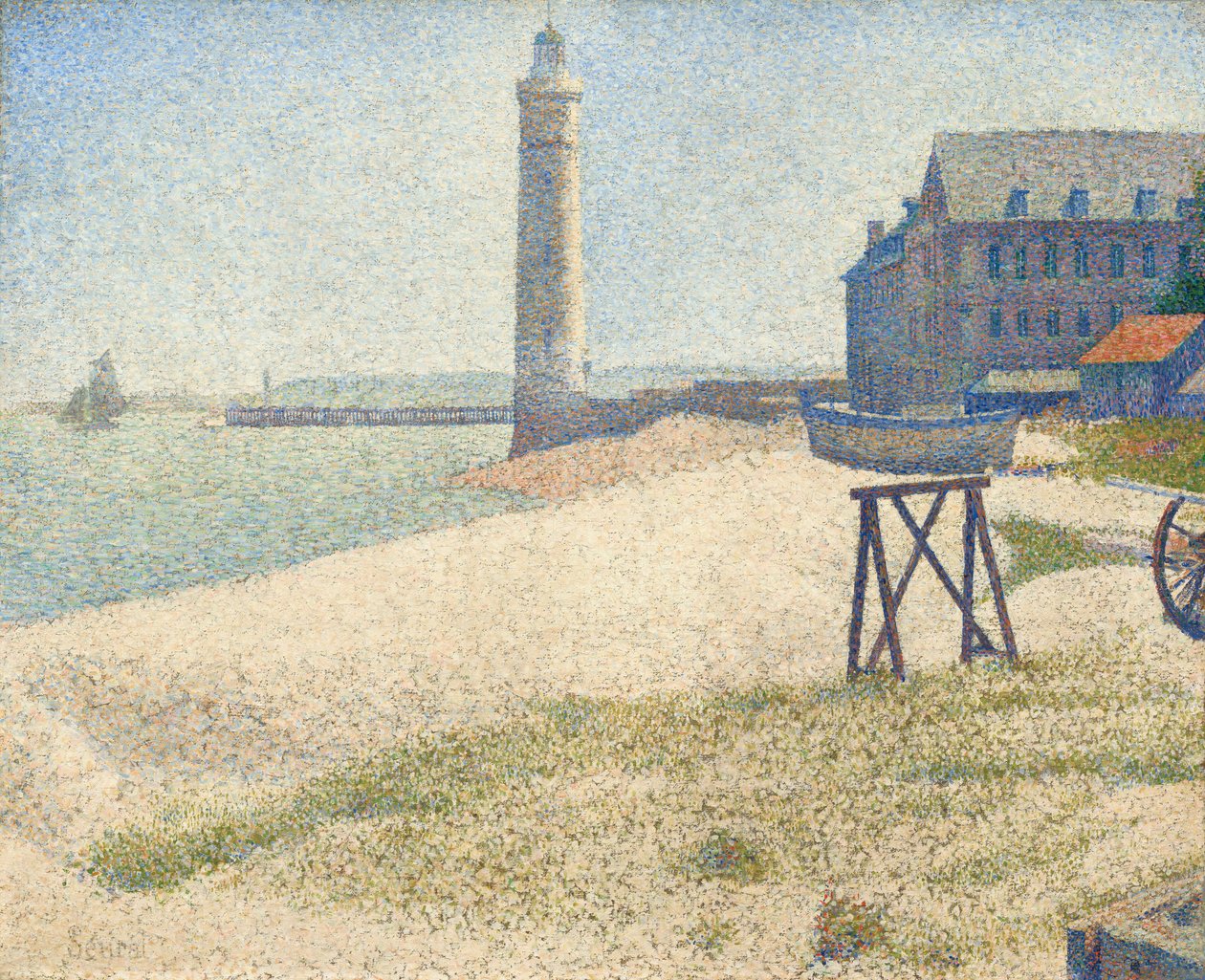 Fyren i Honfleur, 1886. av Georges Pierre Seurat