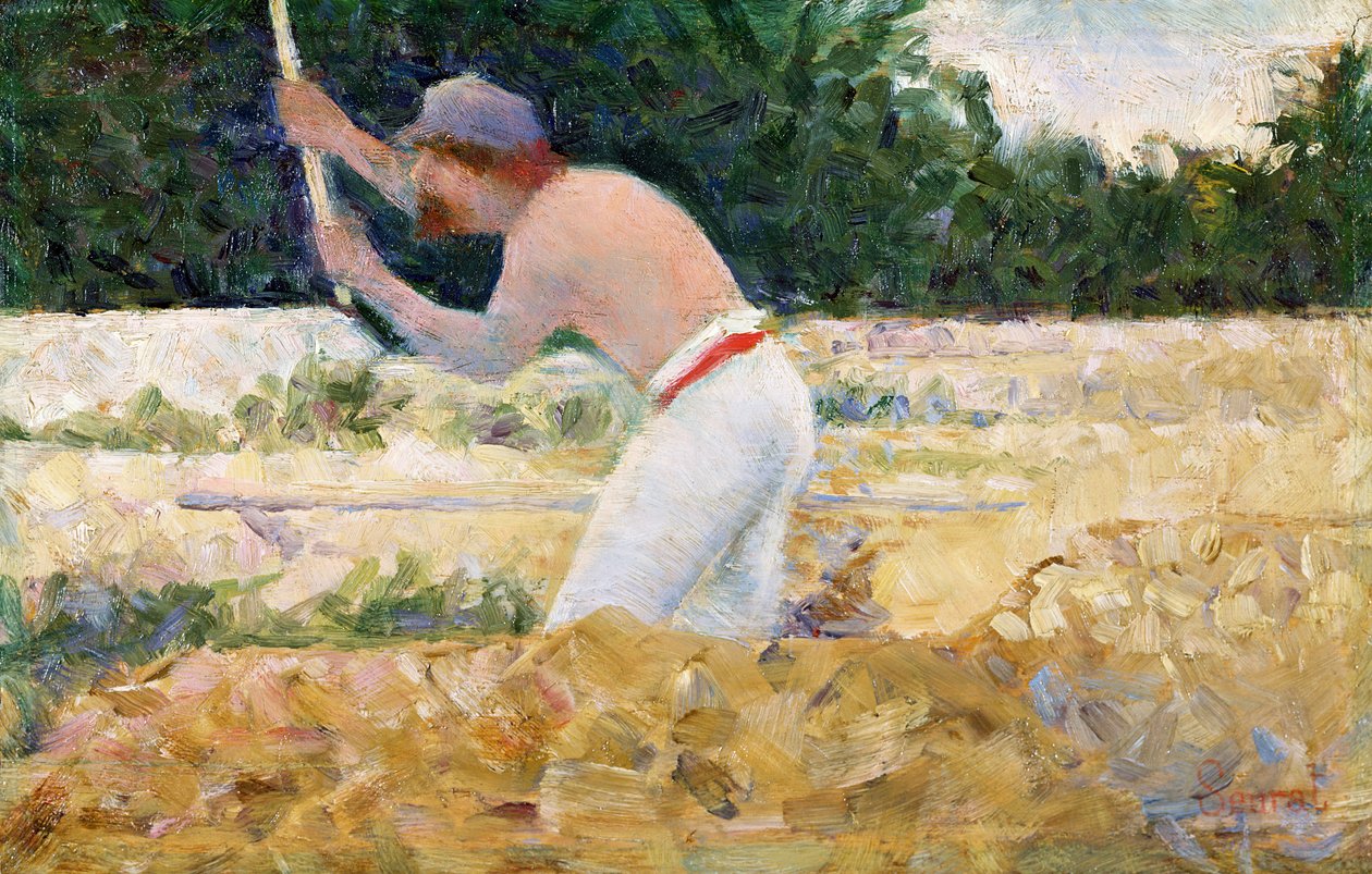 The Stone Breaker, ca 1882 (olja på panel) av Georges Pierre Seurat