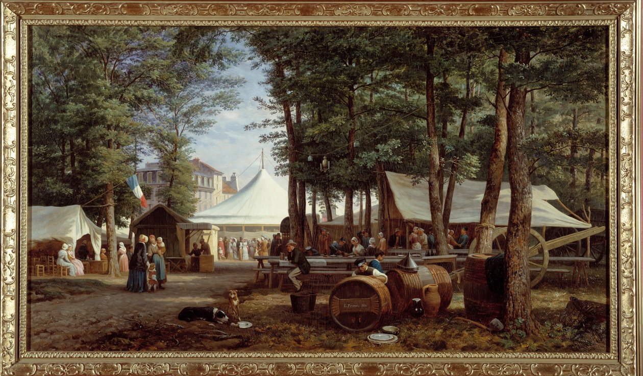 Logernas högtid 1850. Målning av Georges Prieur (1800-talet) av Georges Prieur