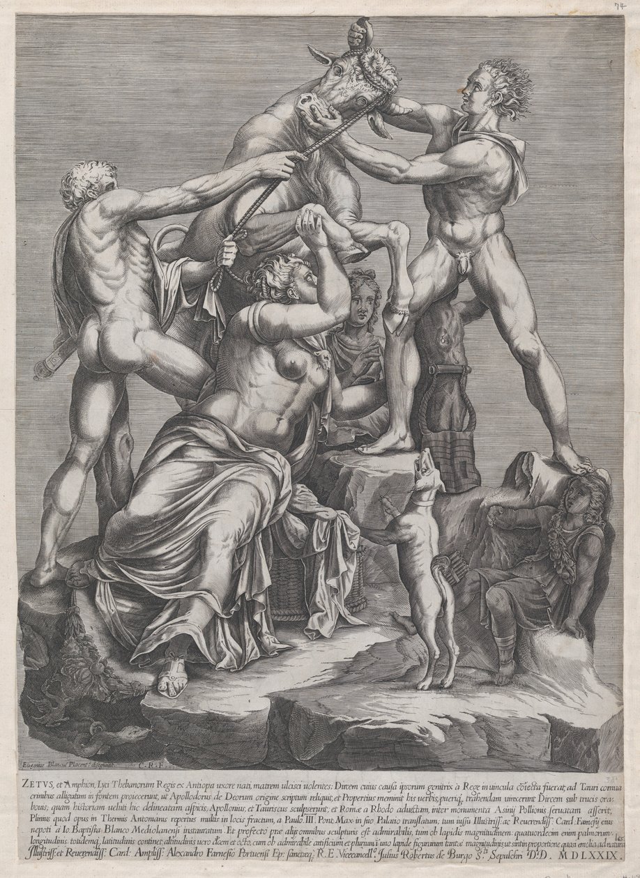 Mirror of Roman Magnificence: The Fate of Dirce, 1579., 1579. av Georges Reverdy