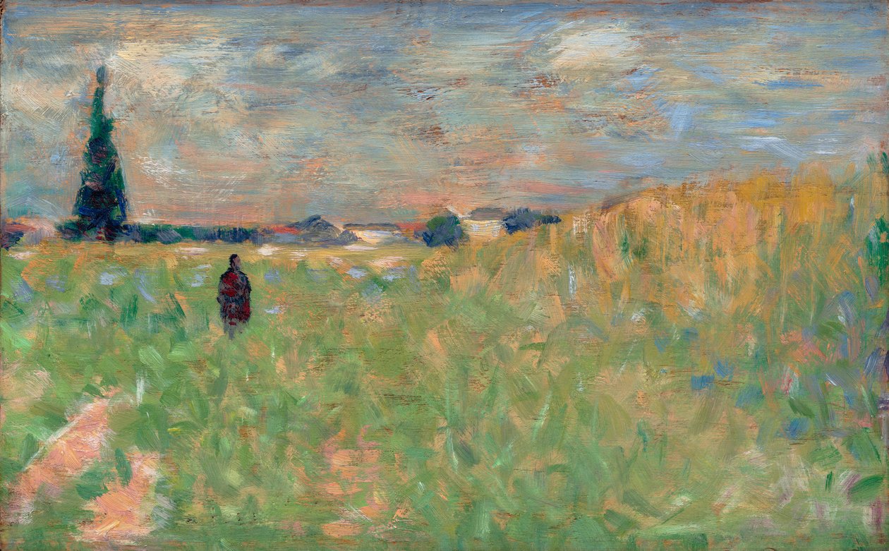 Ett sommarlandskap av Georges Seurat