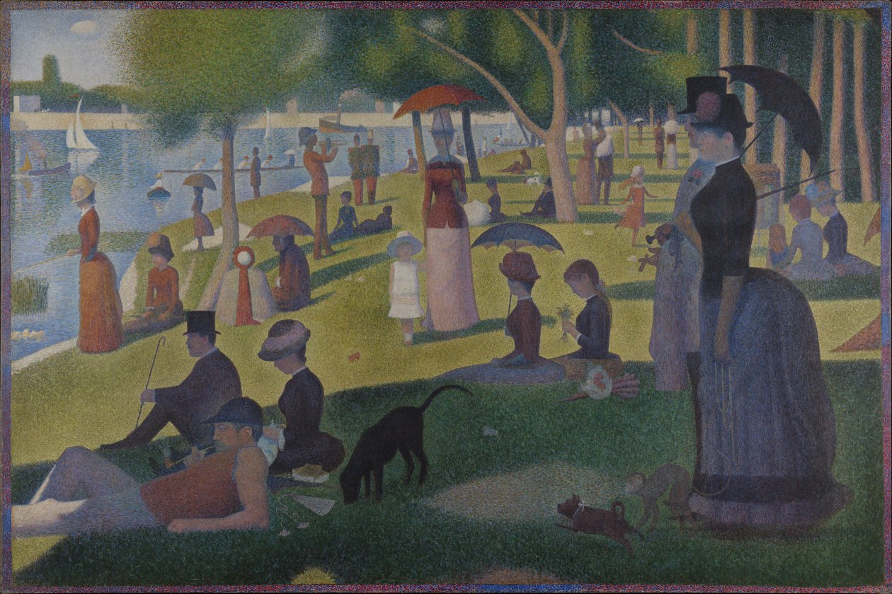En söndag på La Grande Jatte -- 1884 av Georges Seurat
