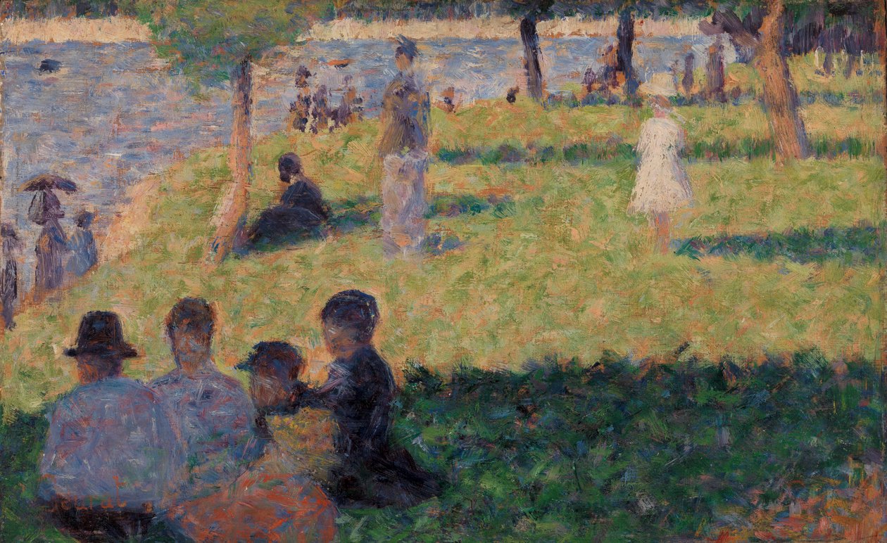 Grupp av siffror (studie för "en söndag på La Grande Jatte" ")" av Georges Seurat