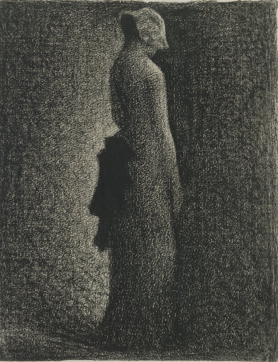 Den svarta slipsen av Georges Seurat