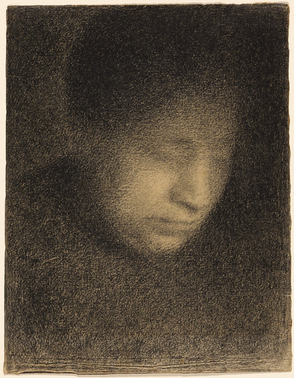 Madame Seurat, konstnärens mor (Madame Seurat, mère) av Georges Seurat