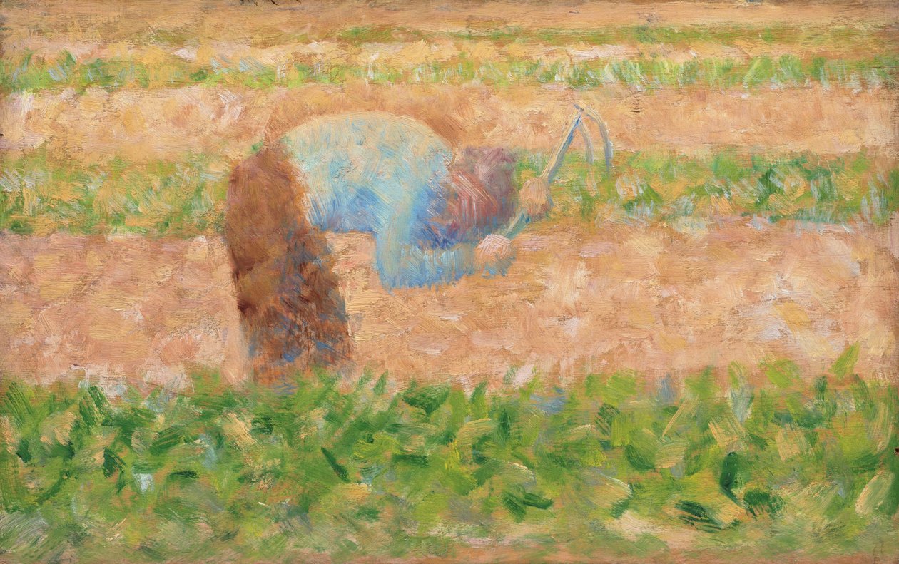 Man med en Hoe av Georges Seurat