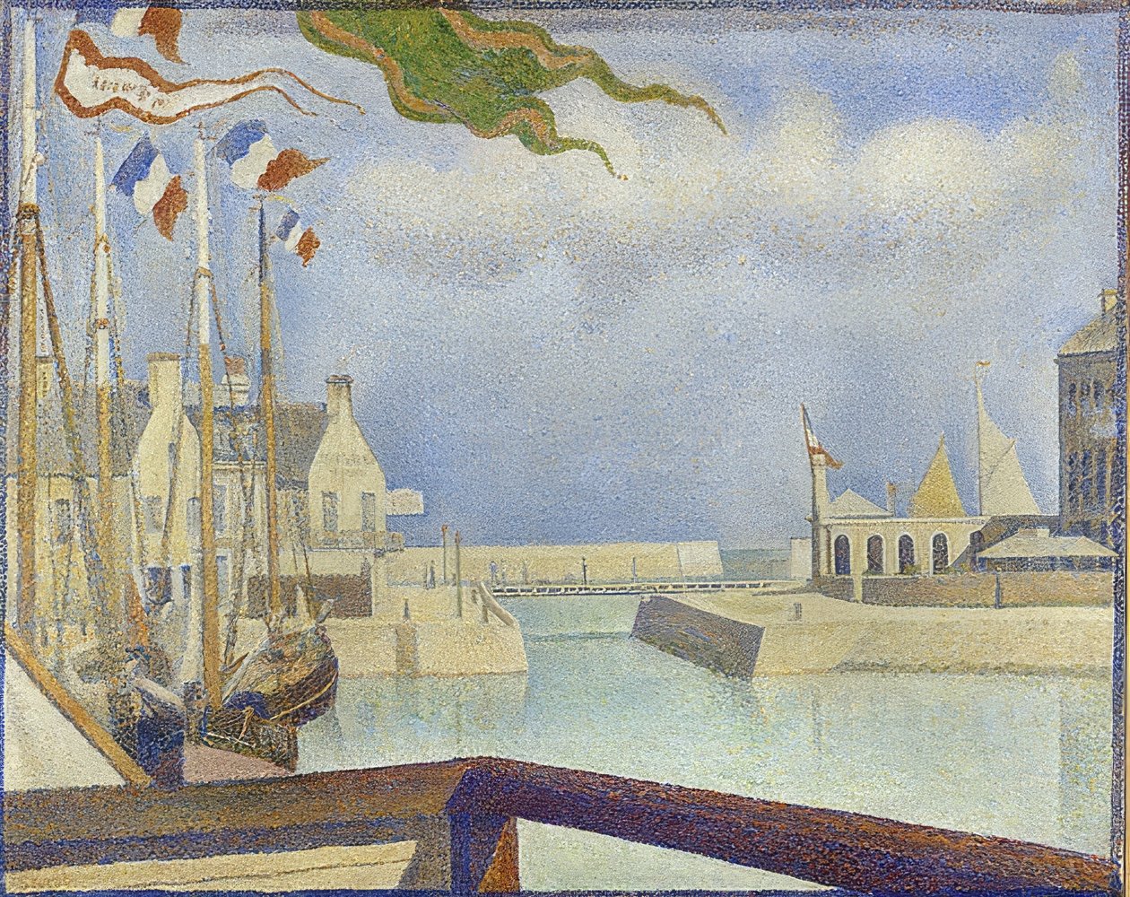 Sonntag i Port-en-Bessin (Port-en-Bessin, på en söndag). 1888 av Georges Seurat