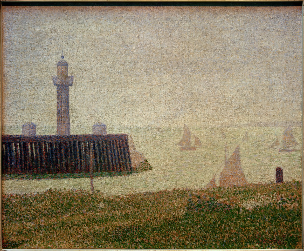 Punkt av Honfleur-piren av Georges Seurat