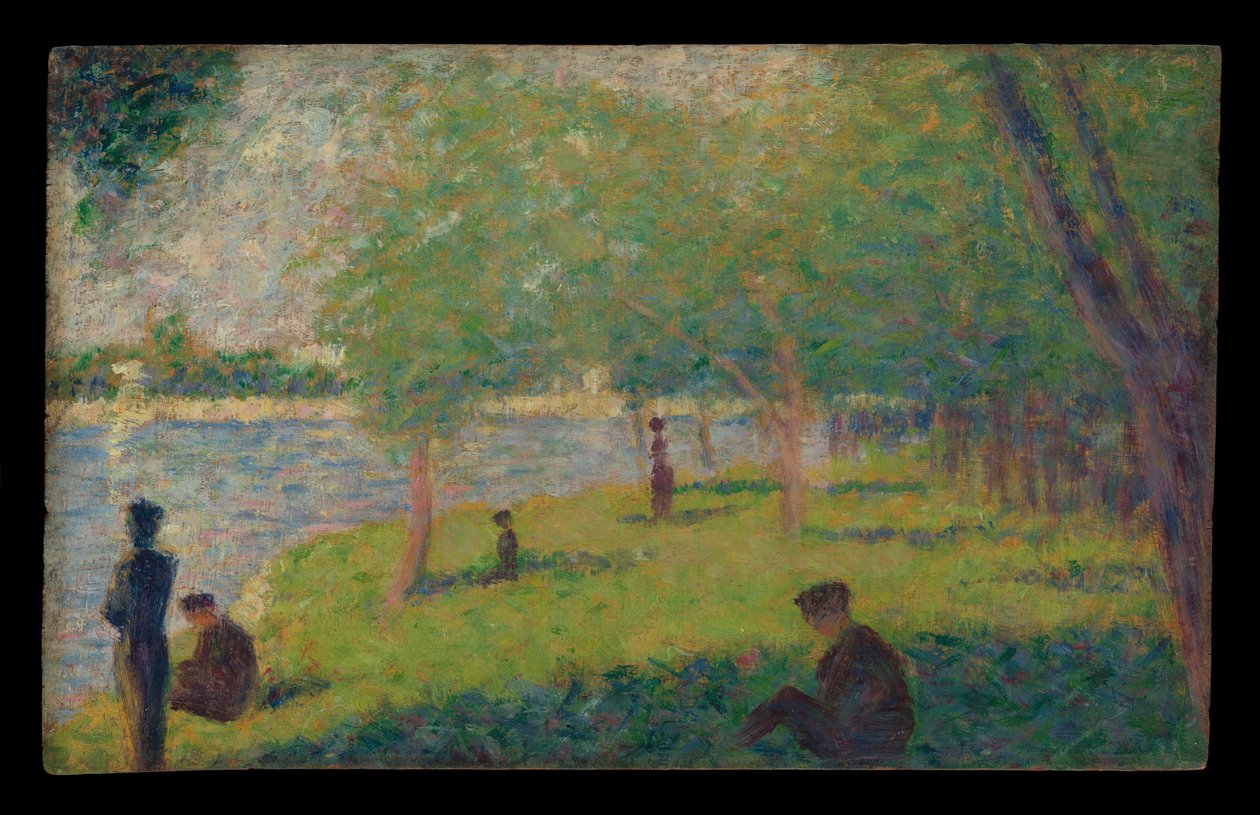 Studie till "En söndag på La Grande Jatte" av Georges Seurat