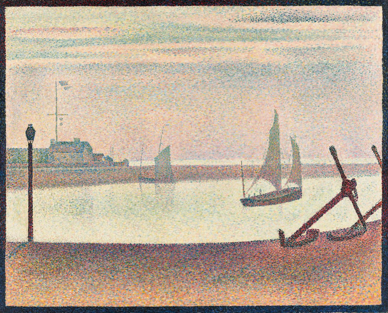 Kanalen vid Gravelines, kvällstid av Georges Seurat