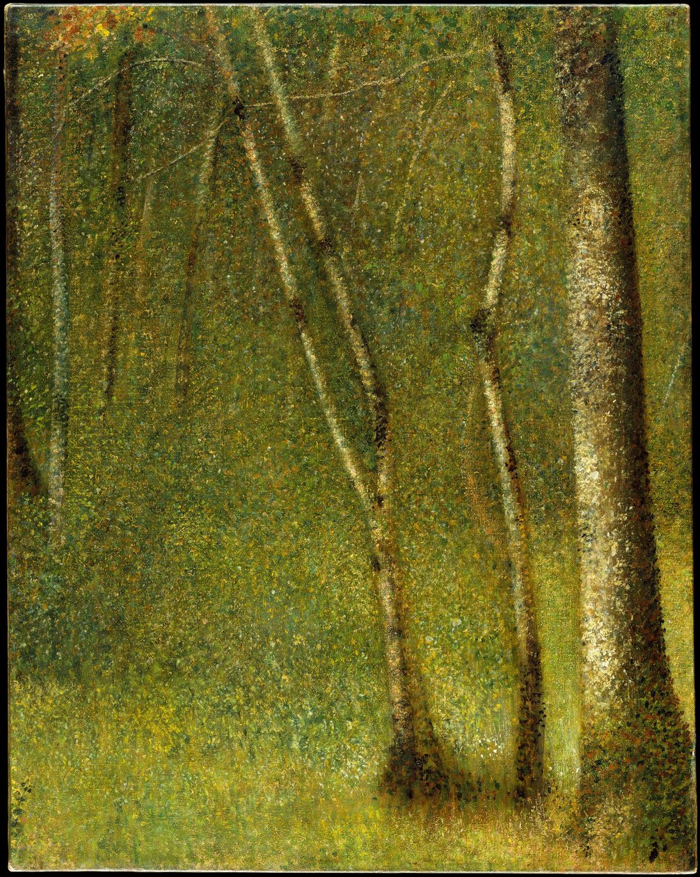 Skogen vid Pontaubert av Georges Seurat