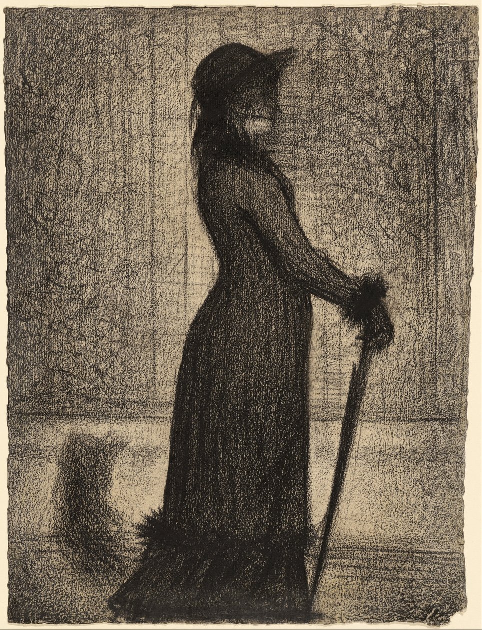 Kvinna som promenerar av Georges Seurat