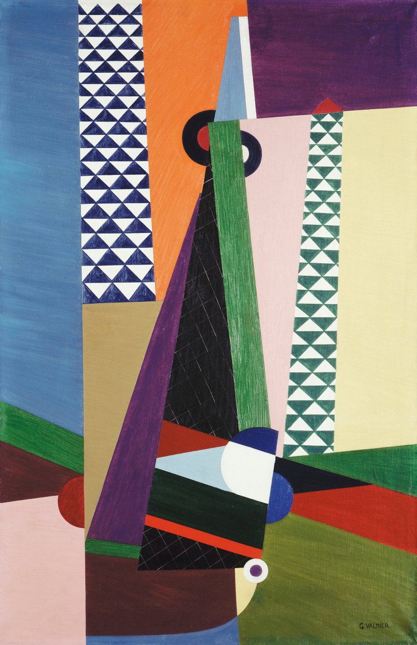 Komposition Geometrique, 1922 av Georges Valmier