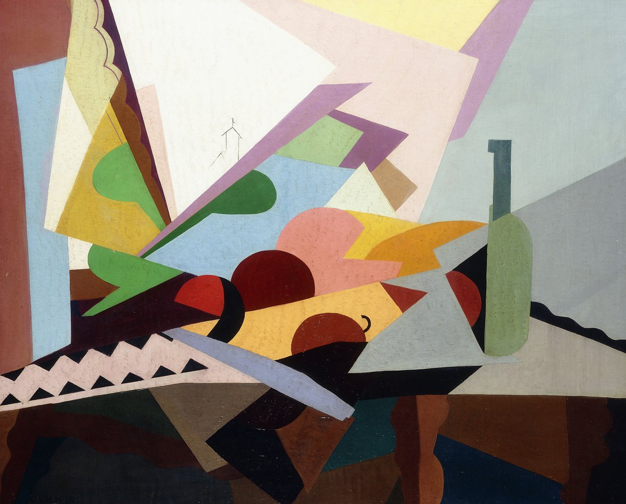 Stilleben framför ett fönster, ca 1922 av Georges Valmier