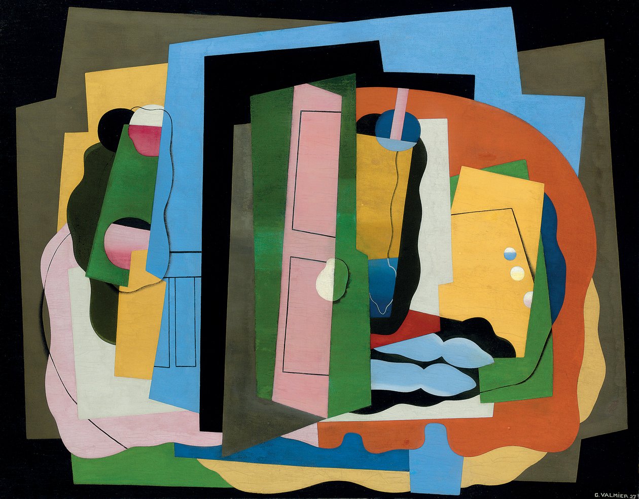 Den rosa dörren; La porte rose, 1927 av Georges Valmier