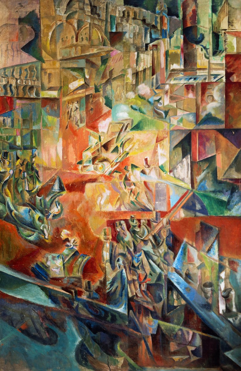 Metropolis, av Georges Yakoulov (1884-1928). Ryssland, 1900-talet. av Georges Yakoulov