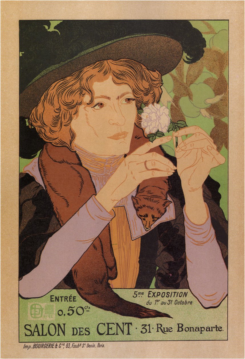 De hundra affischen, 1894 av Georges de Feure