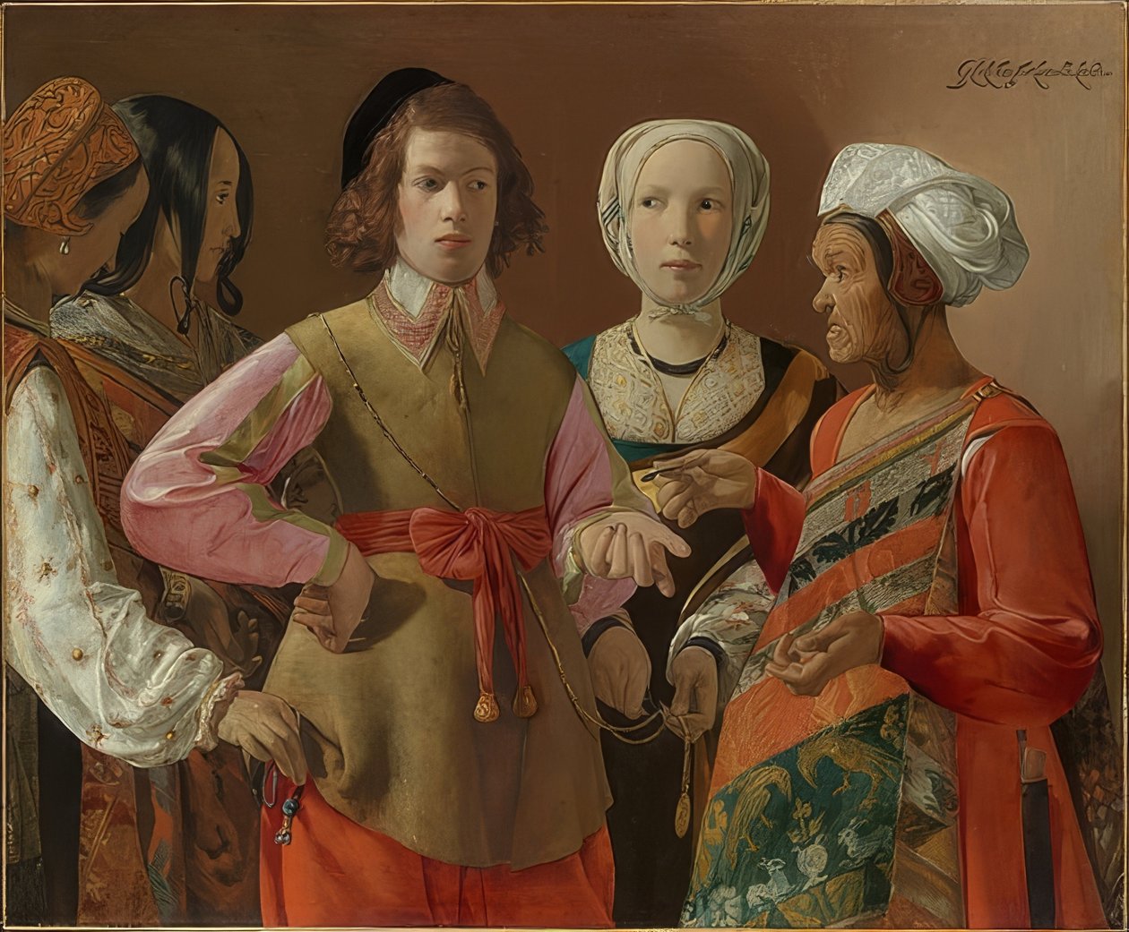 Lyckosamlaren. Förmodligen 1630-talet av Georges de La Tour