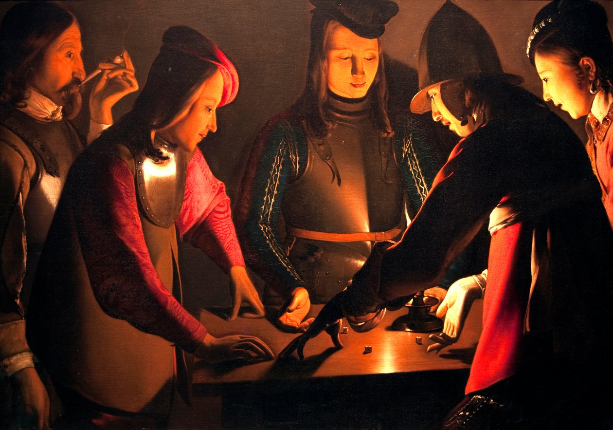 Tärningsspelarna av Georges de La Tour