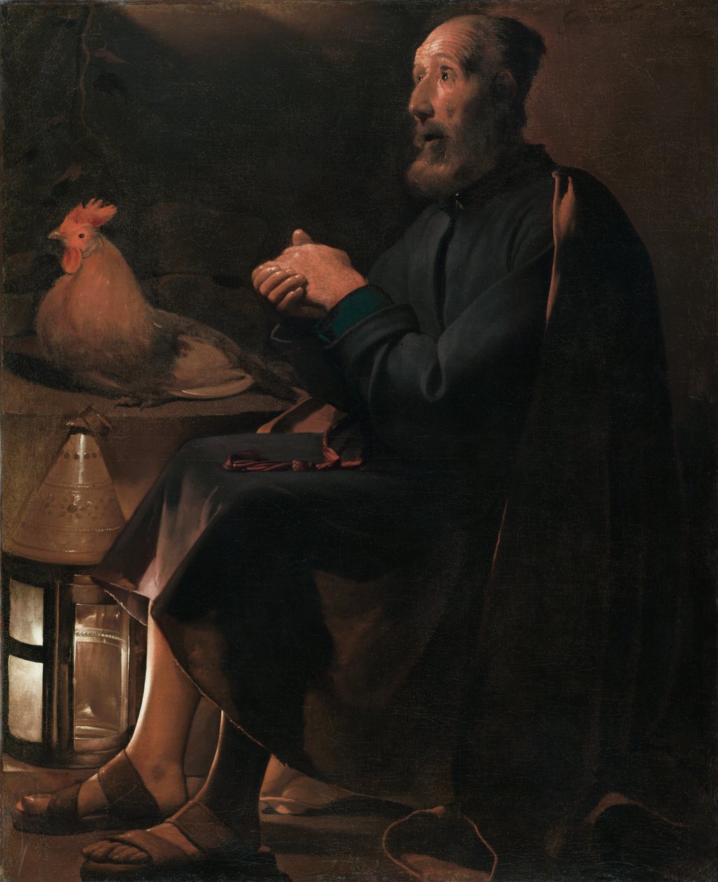 Sankt Peter Ångerfull av Georges de La Tour