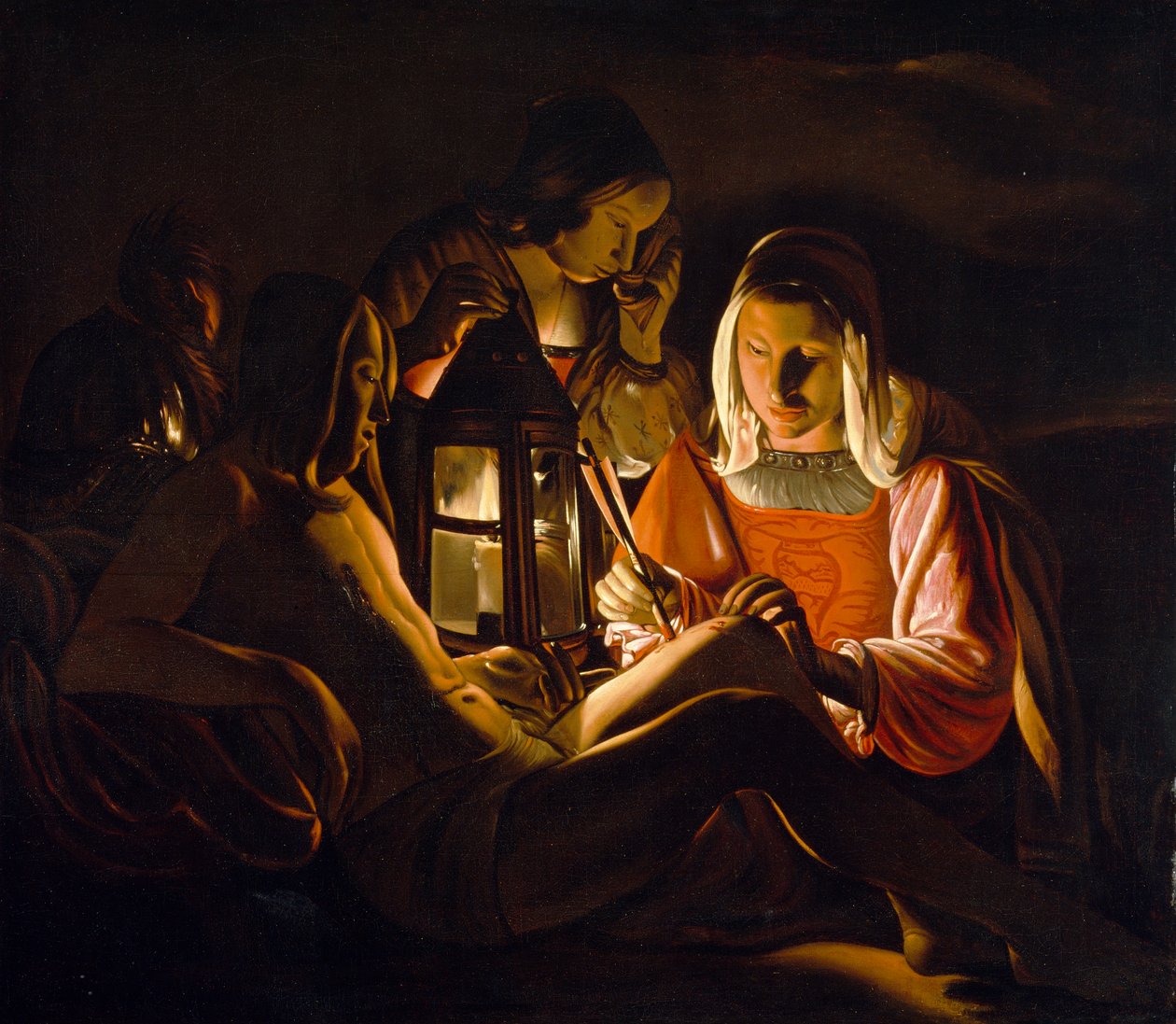 S:t Sebastian sköts av Irene, ca 1638-39 av Georges de La Tour