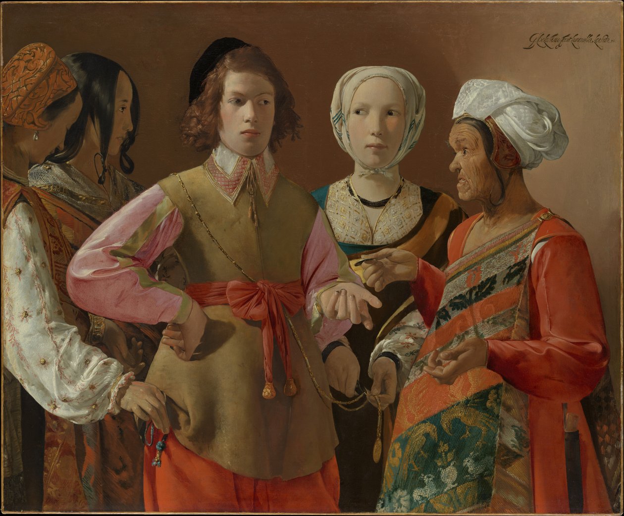 Spåkvinnan av Georges de La Tour