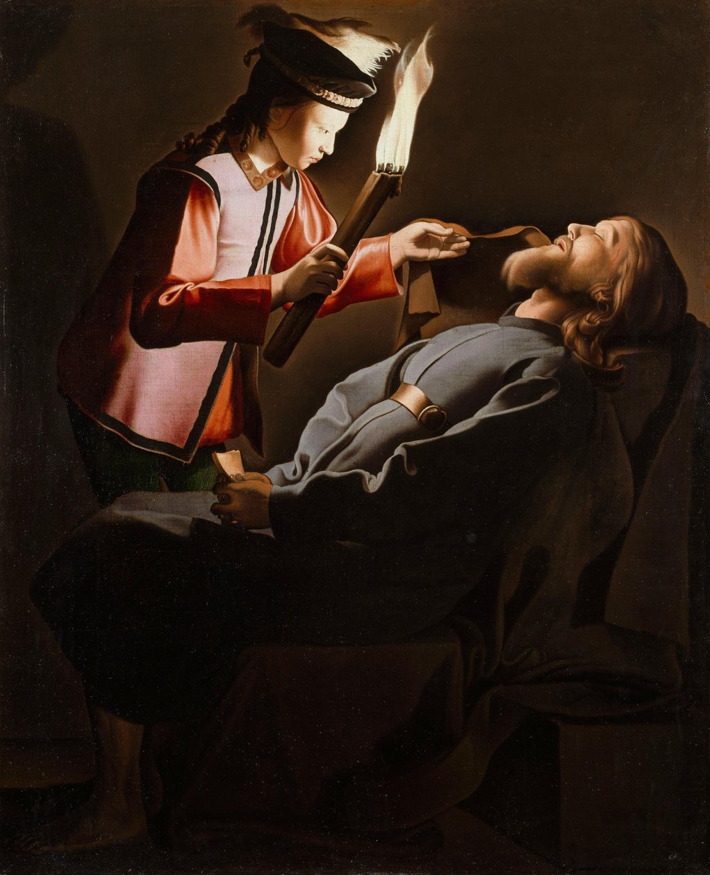 Bilden av den helige Alexis av Georges de La Tour