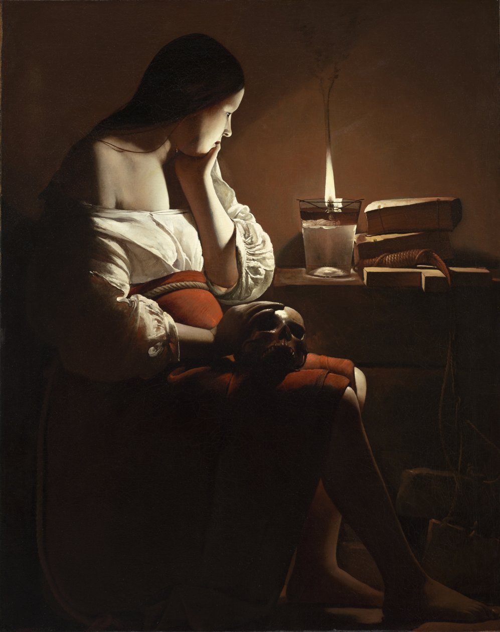 Magdalena med den rykande lågan av Georges de La Tour