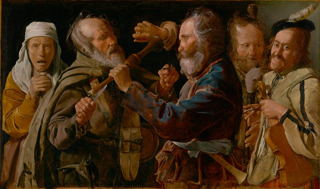 Musikernas bråk av Georges de La Tour