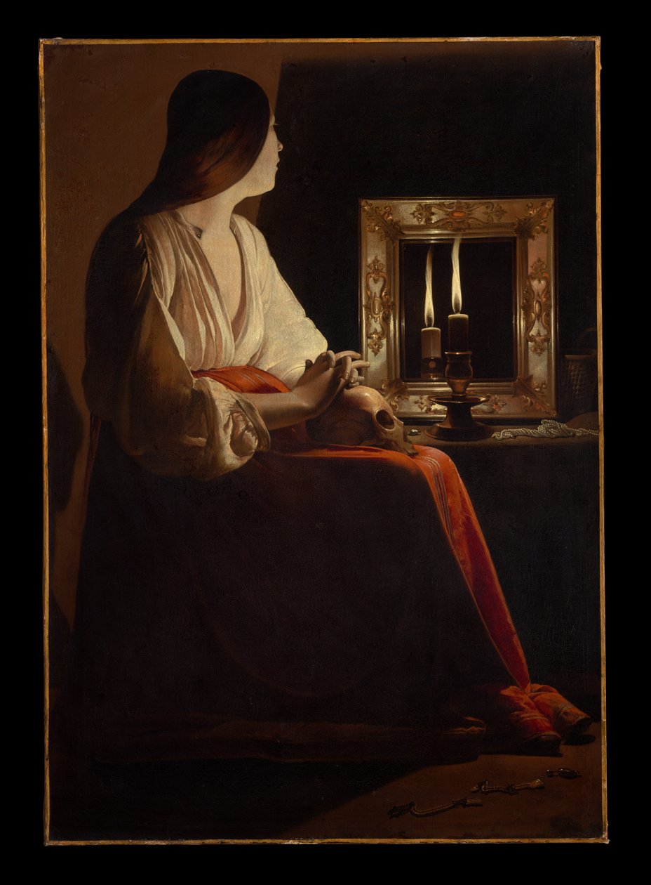 Den botgörande Magdalena av Georges de La Tour
