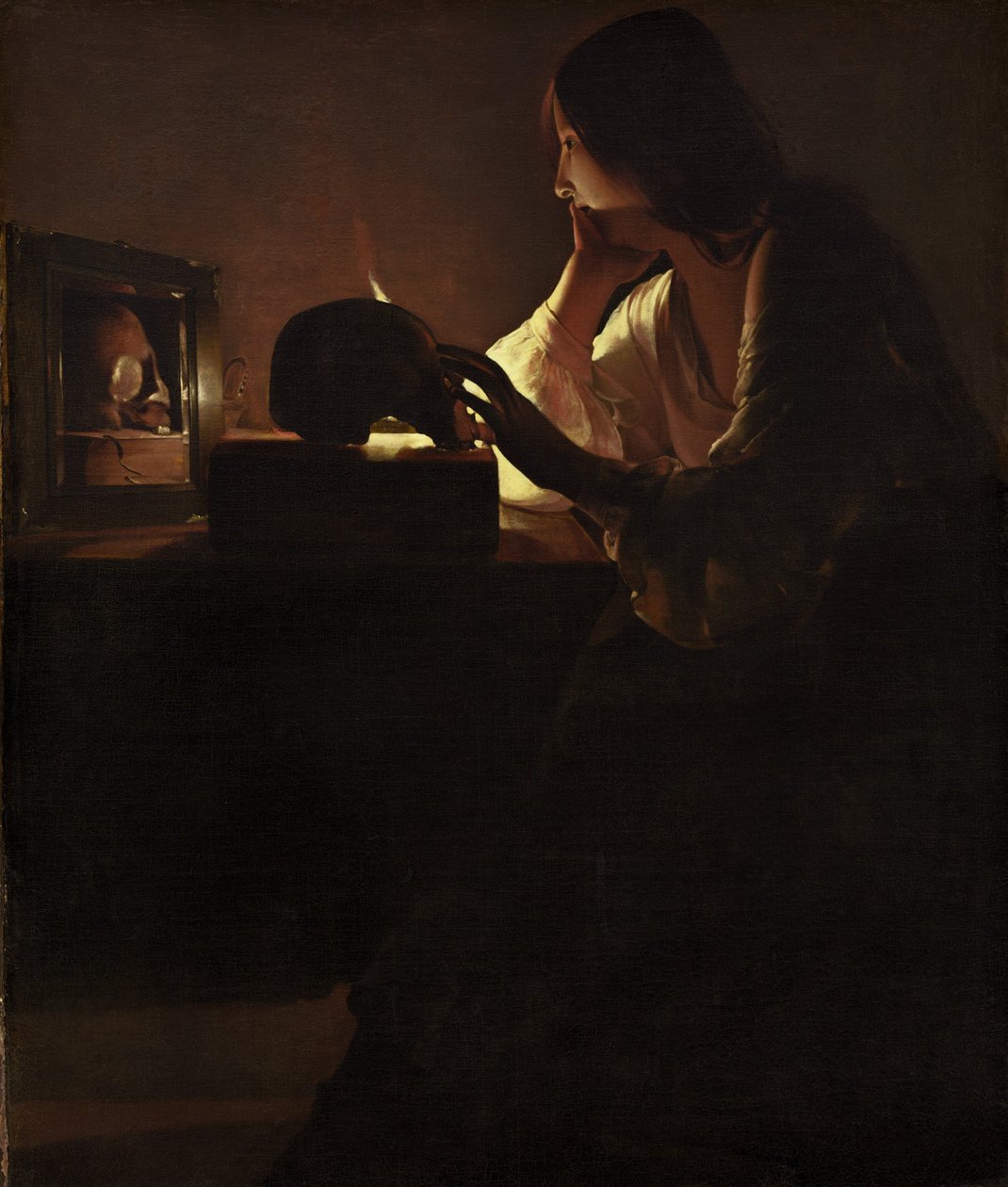 Den ångerfulla Magdalena av Georges de La Tour