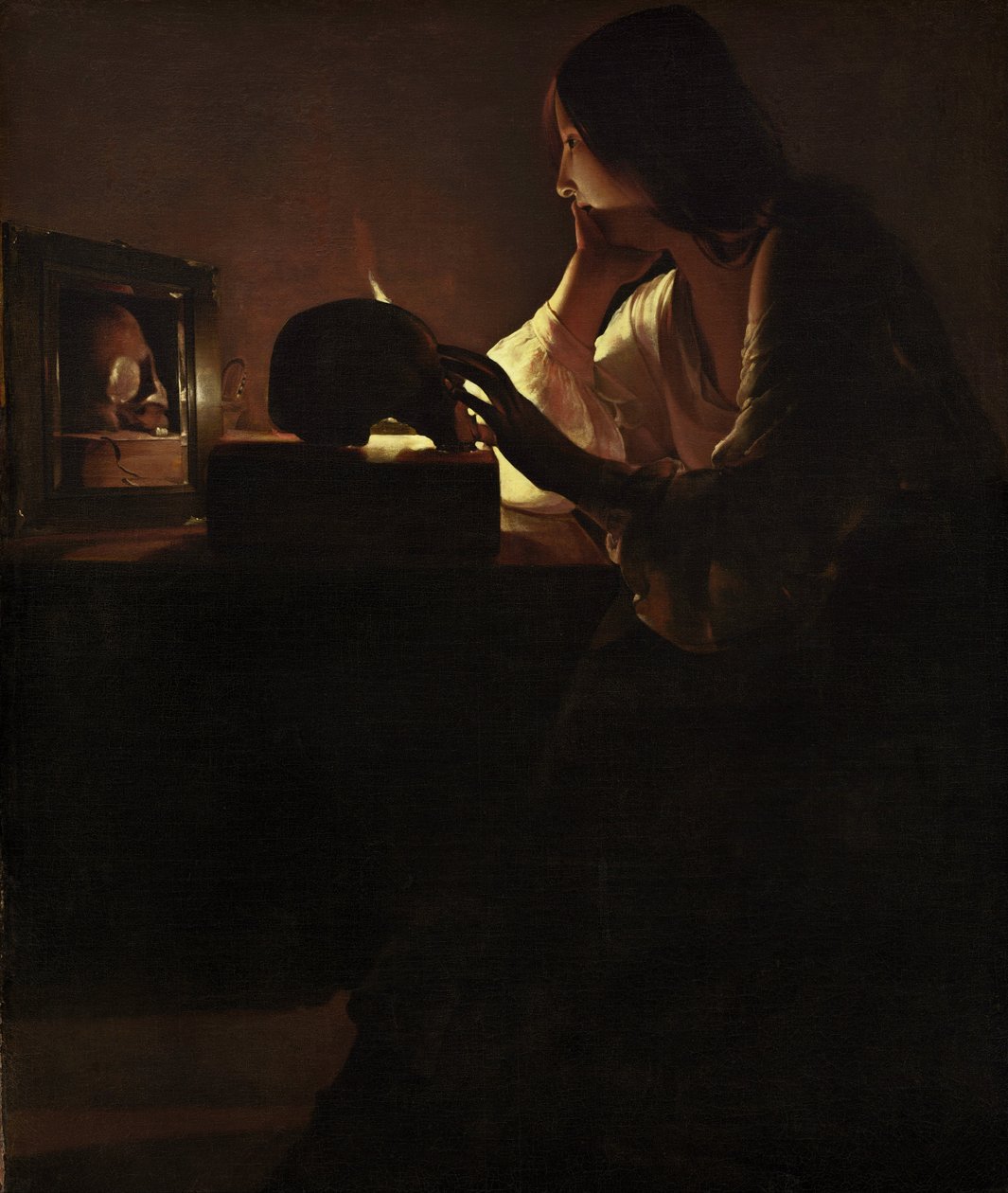 Den ångerfulla Magdalena av Georges de La Tour