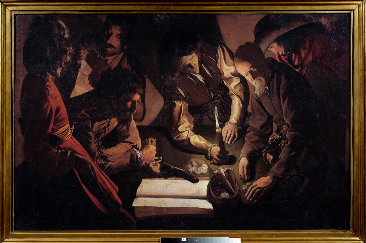 Pengar betalar innebär också att lösa konton. Målning av Georges De La Tour (1593-1652) av Georges de La Tour