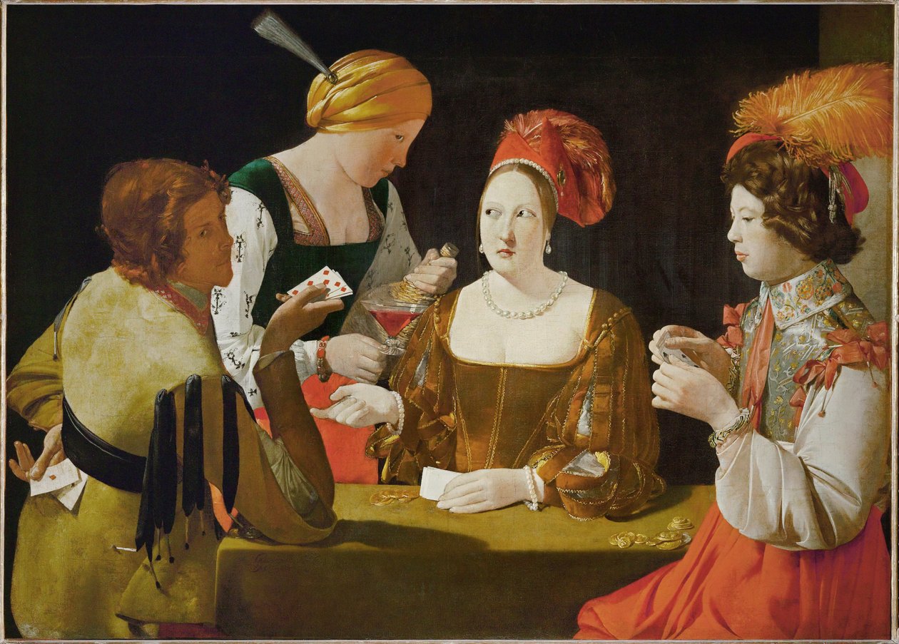 Fuskaren med ruter ess... av Georges de La Tour