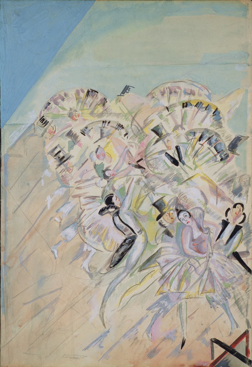 Scenografi för operetten Girofle-Giroflia av Ch. Lecocq, 1922 av Georgy Bogdanovich Yakulov