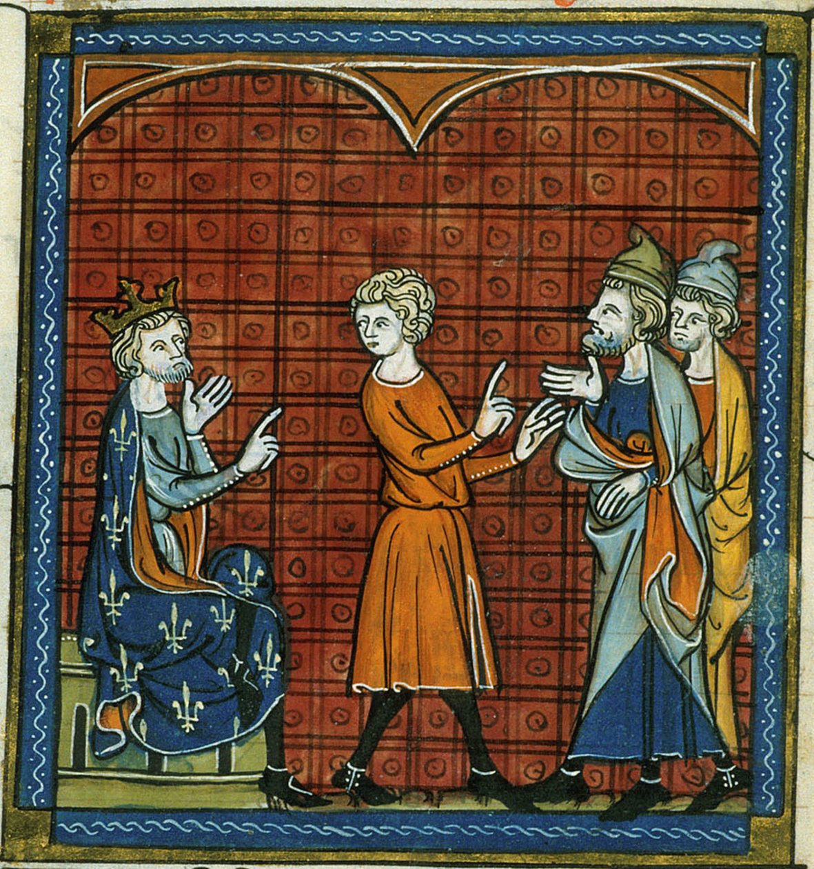 Förvisning av judar, från Chroniques de France ou de St Denis, 1300-talet (22702885262) av Georgia Levan Ramishvili from Tbilisi