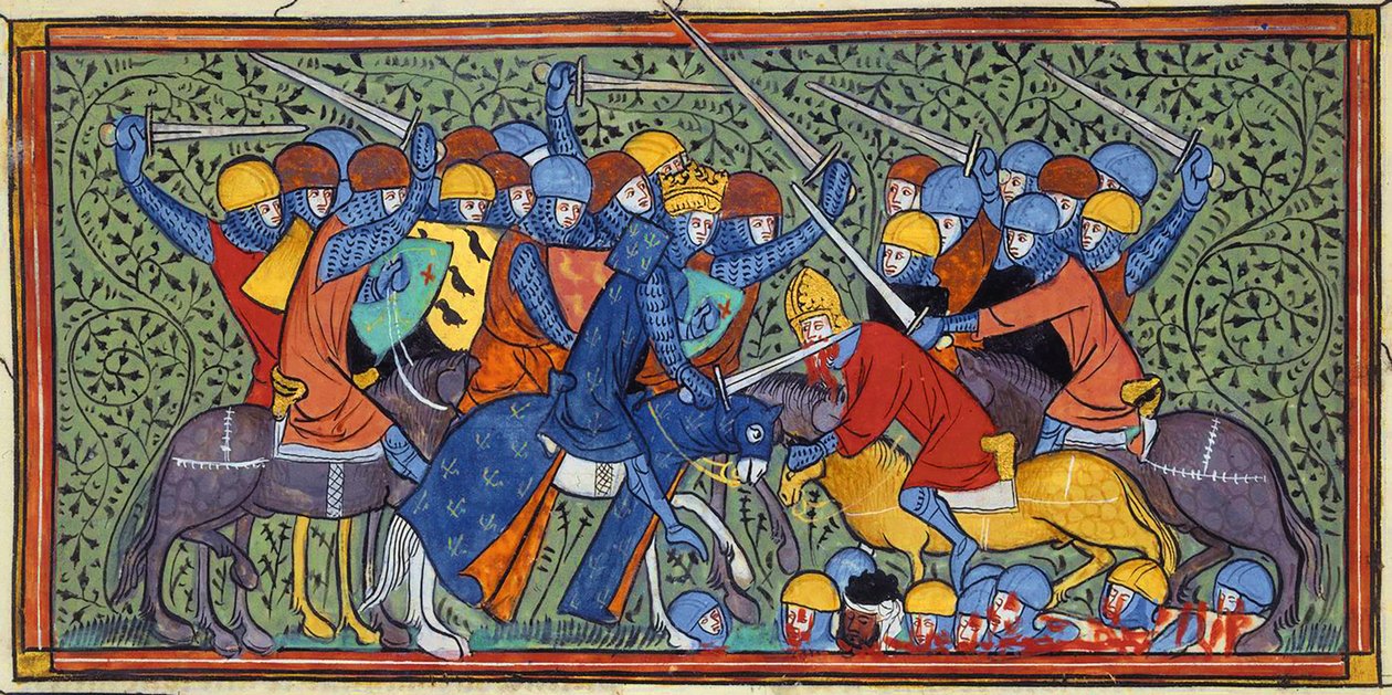 Charles Martel i slaget vid Tours, Frankrikes stora krönikor (27686528435) av Georgia Levan Ramishvili from Tbilisi