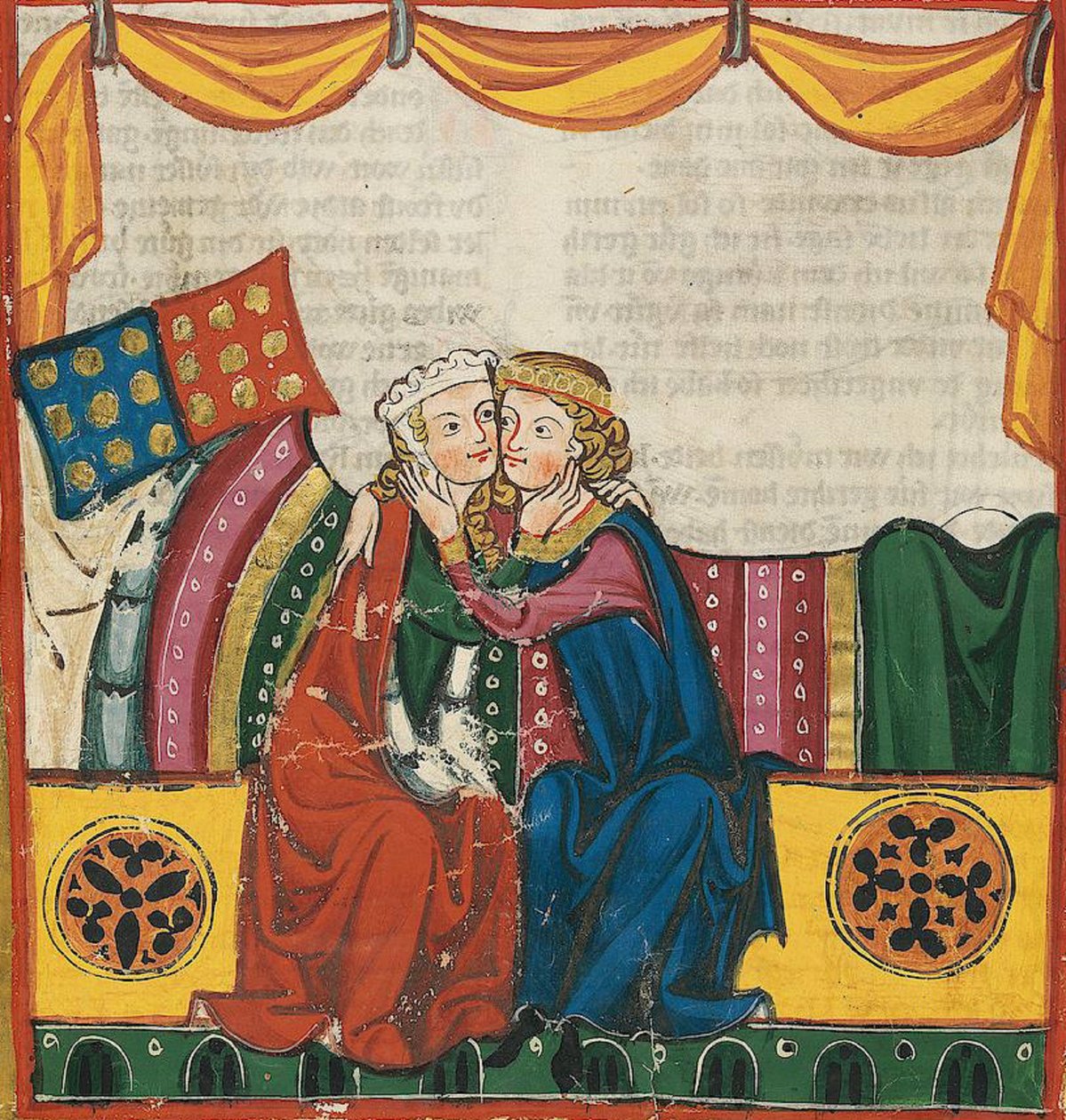 Hugo von Werenwag, från Codex Manesse, 1305-15 (42640388224) av Georgia Levan Ramishvili from Tbilisi