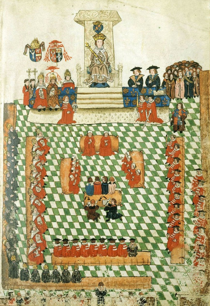Kung Henrik VIII vid öppnandet av det engelska parlamentet i Bridewell Palace, 1523 (21114470070) av Georgia Levan Ramishvili from Tbilisi