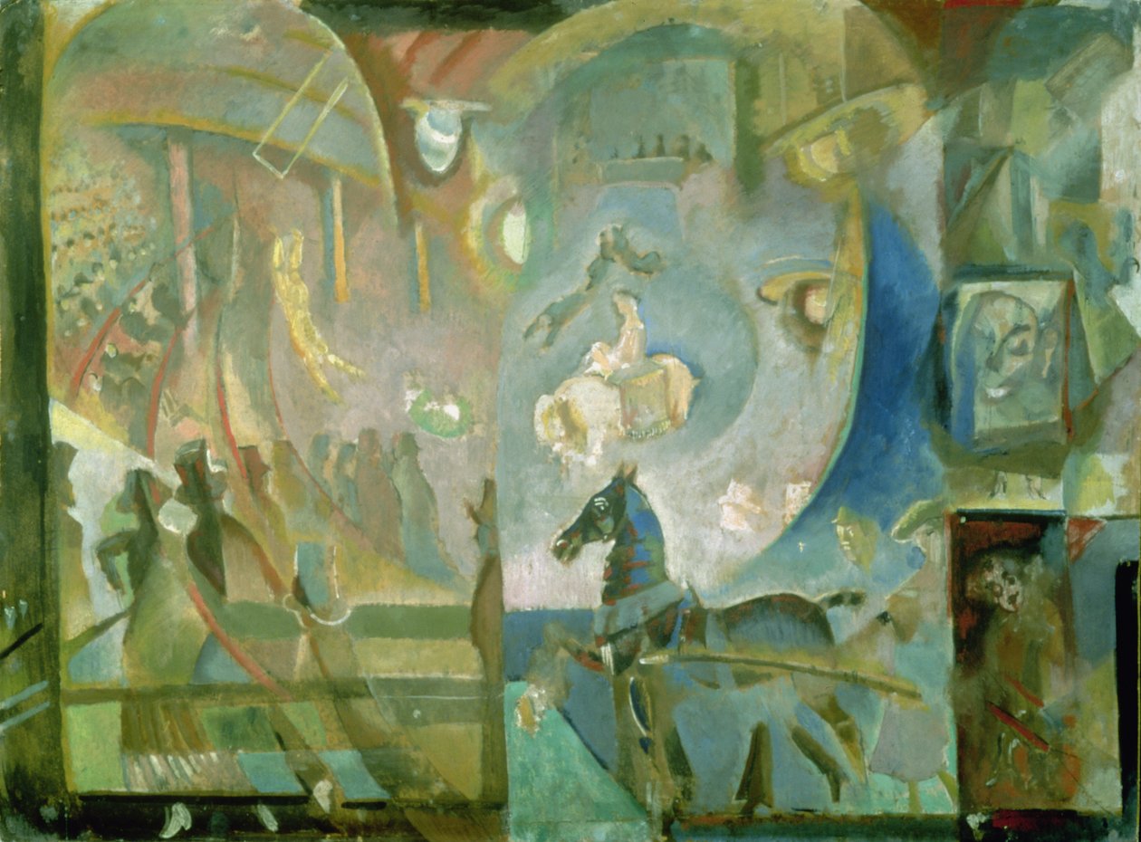 Cirkusen, ca 1910 av Georgij Bogdanovic Jakulov