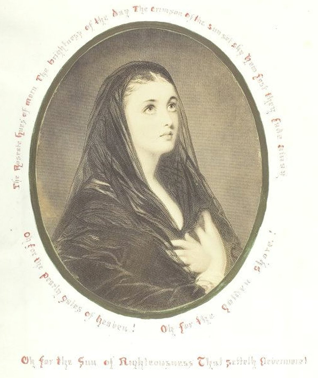 Utan titel [from kvinna i slöja], 1868. av Georgina Cowper