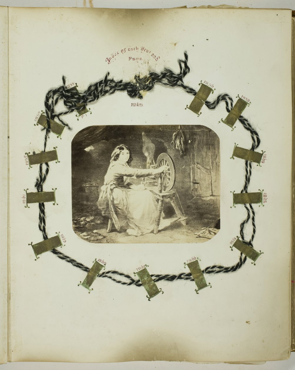 Utan titel [kvinna spinning], 185568. av Georgina Cowper
