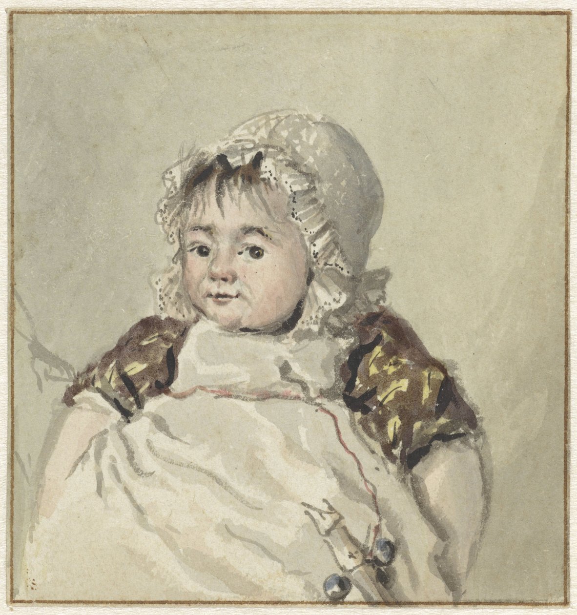 Porträtt av Cornelia Johanna van Os av Georgius Jacobus Johannes van Os