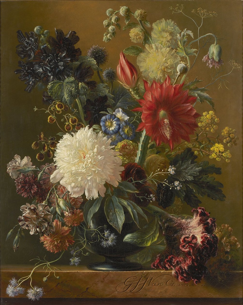 Fortfarande liv av Georgius Jacobus Johannes van Os