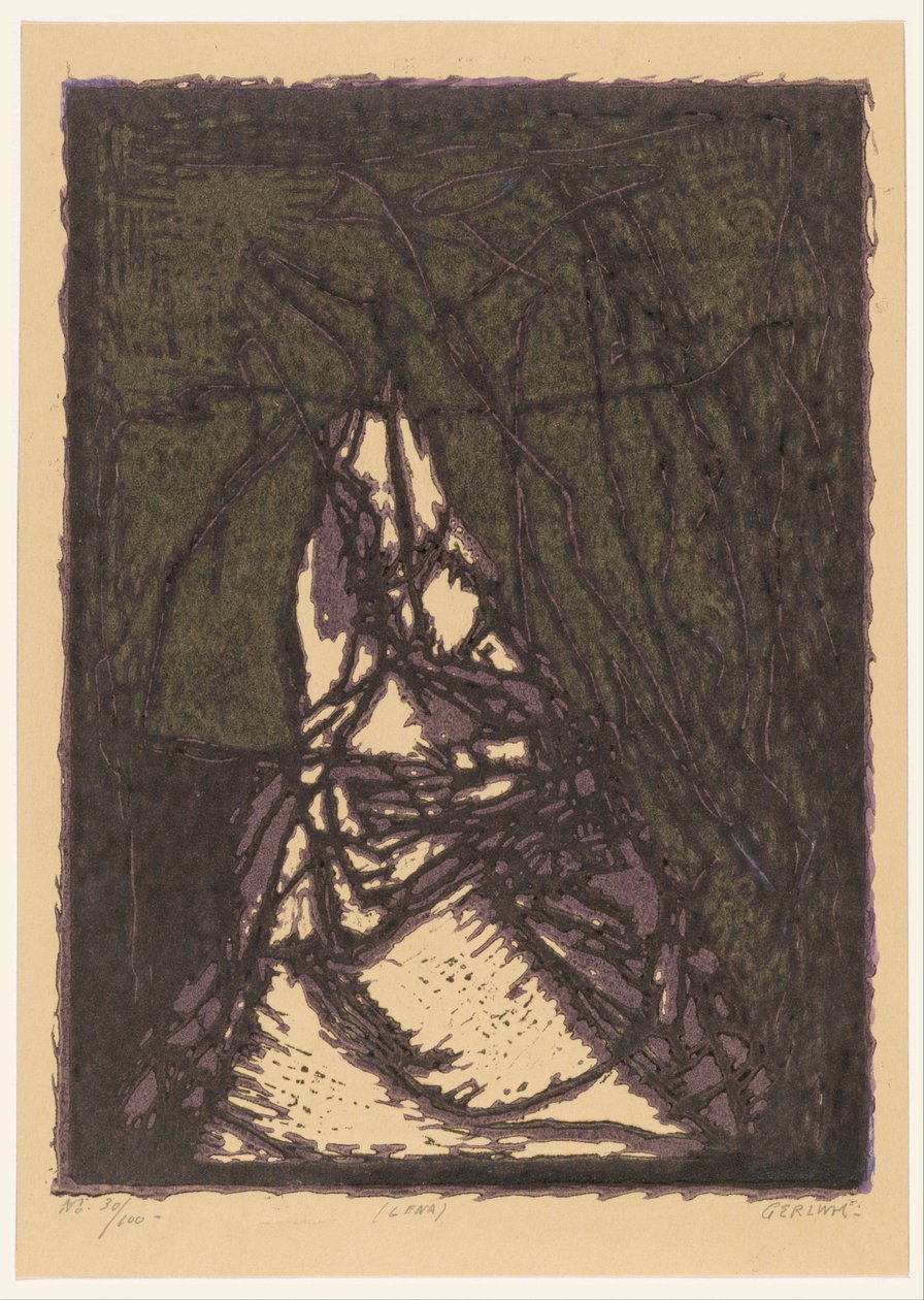 Lena (originaltitel på objekt) av Ger Ladage (signed by artist)