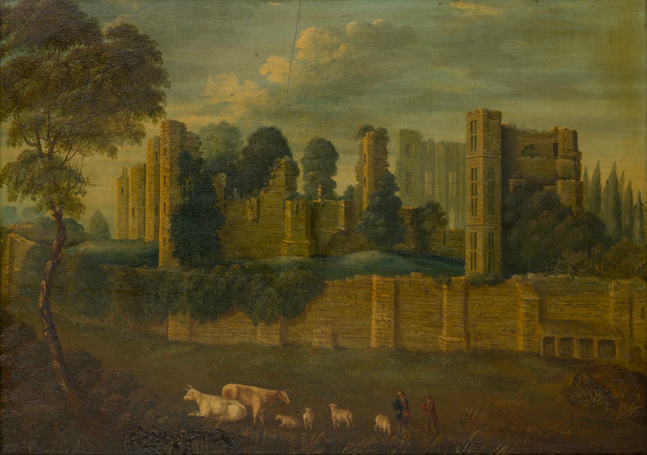 Kenilworth Castle, Warwickshire, ca 1867-70 (olja på panel) av Gerald Orlando Manners Bridgeman