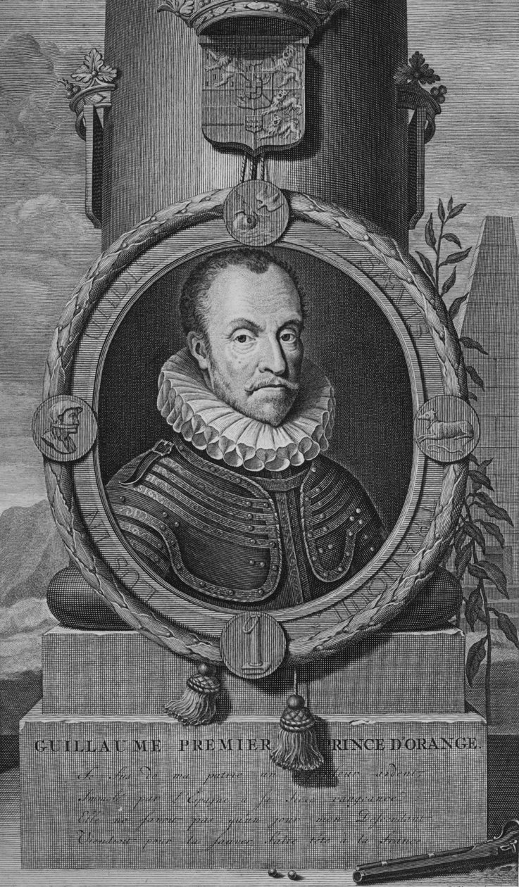 Guillaume Premier Prince DOrange, sent 1600-tidigt 1700-tal. av Gerald Valck