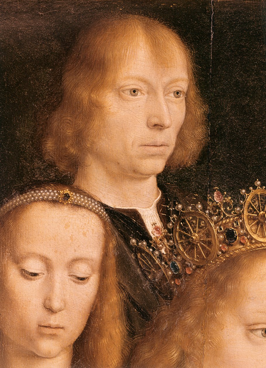 Självporträtt, ca 1509 (detalj av 192461) av Gerard David